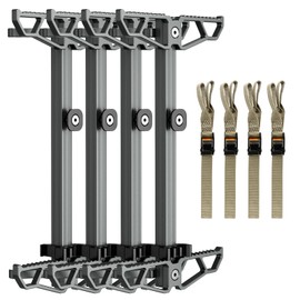 Panbofoda Climbing Sticks,Aluminum Non-Slip Hunting Climbing Steps,Lightweight Tree Climbing Hunting Gear Hunting Accessories for Tree Stands Set of 4,Fold Up Steps for Tree Stand