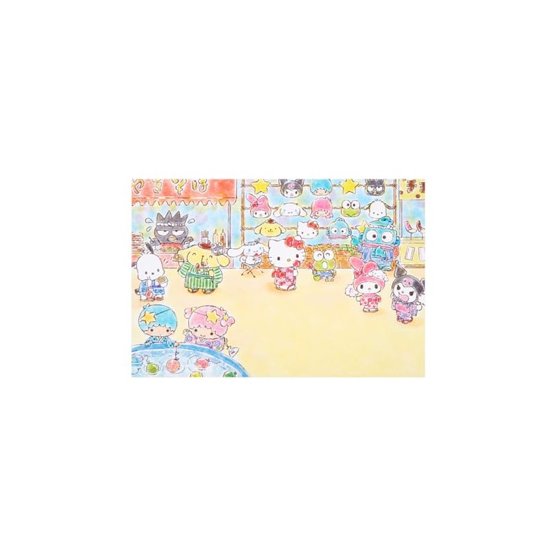 Sanrio JSP28-4 S4028 384747 Message Card Summer Postcard Character Mix