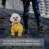 Dog Raincoat,Waterproof Dog Rain Jacket with Hood and Pocket, Puppy