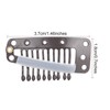 100pcs 10 Teeth Wig Clip Stainless Steel DIY Hairpiece Snap