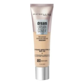 Base de maquillaje líquida Maybelline Dream Dream Urban Cover tono 128 warm nude - 30mL