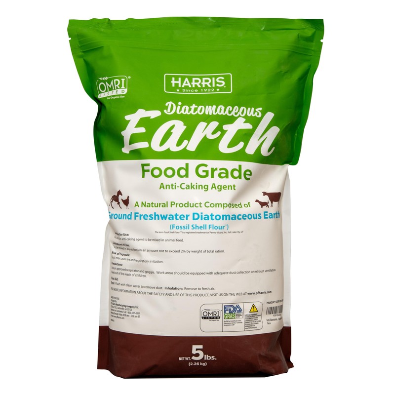 Harris Diatomaceous Earth Food Grade, 5lb with Powder Duster Included