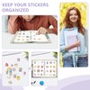 NOCAFI Sticker Book Collecting Album Reusable Sticker Storage Organizer Binder