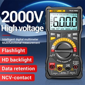ANENG V9 Digital Multimeter 6000 Counts 2000V Voltage Test Capacimeter Voltmeter AC/DC Ammeter Electrical Tester Tools