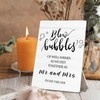 Blow Bubbles Wedding Sign, Mr. and Mrs. Newlyweds Blow Bubbles