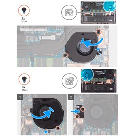 Deal4GO CPU Cooling Fan FK50V 0FK50V w/GPU Graphics Fan CN1MT 0CN1MT Replacement for Dell XPS 15 9510 9500 Precision 5560 5550