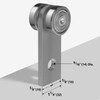 Trolley Assembly,2 Wheel Trolley Rollers for Use with 1-5/8" Wide