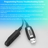 BAOFENG Programming Cable USB，Waterproof Two Way Radio UV-9R Plus for