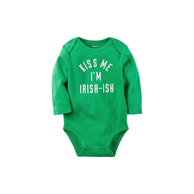Carter's Baby Bodysuits 119g164, Green, 6M