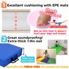 KaRaDaStyle Gymnastics Mat Folding Stretch Mats 71"x24"x2" Exercise Muscle Training