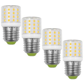 ZHENMING 4W LED Fridge Bulb AC100-265V 3.5W Refrigerator Light Bulb for Frigidaire Kenmore 5304511738, Compact E26 Base Lamp, A15 Daylight White 5000K, 4 Pack