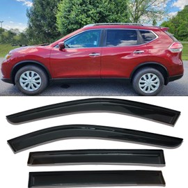 Sun Rain Guards Vent Window Shade for 2014-2020 Nissan Rogue Side Window Visors Wind Deflectors (Not Fit Select & Sport)