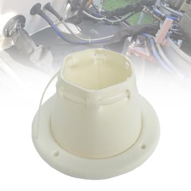 Marine Cable Boot - Boat Transom Steering Wires Boot Protect Fuel Lines Diameter 4 2/5" (White)