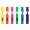 D.RECT 1127 Highlighters with Chisel Tip Pack of 6
