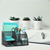 OKPOW Mesh Desk Organiser,Multi-Use Desk Tidy & Pen Holder with