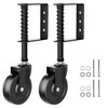 4" Spring Loaded Caster, Heavy Duty Rubber Wheel for Wooden