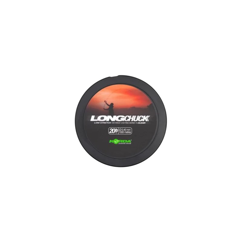 Korda LongChuck Low Stretch Distance Casting Mono Clear 1000m Spools: