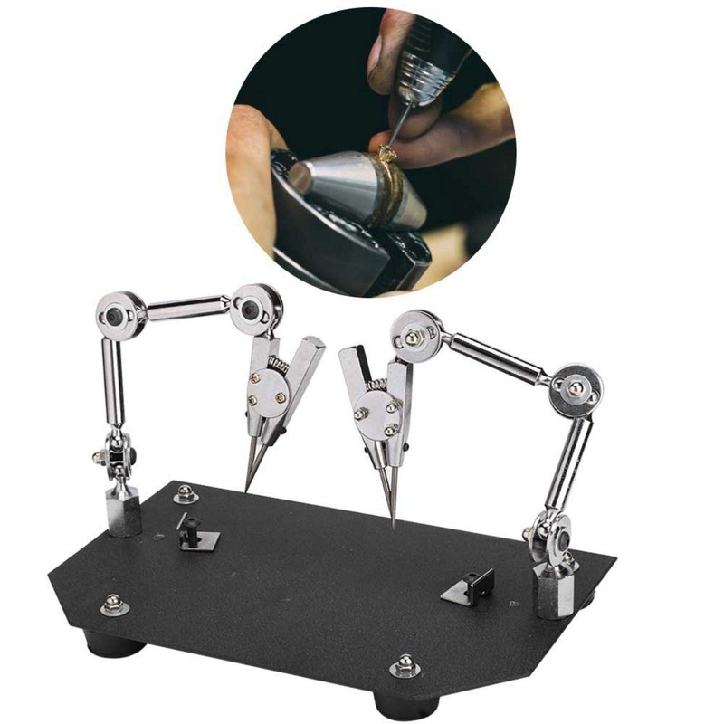 Welding Fixture Clip, Helping Hands with Dual Adjustable Clips, Jewelry