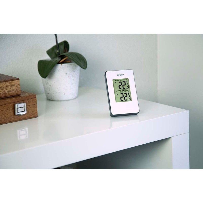Alecto ws-1050 Digital Weather Station, White, 14 x 2 x