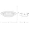 Progress Lighting P806005-028 6" Recessed Drop Lensed Shower Trim with