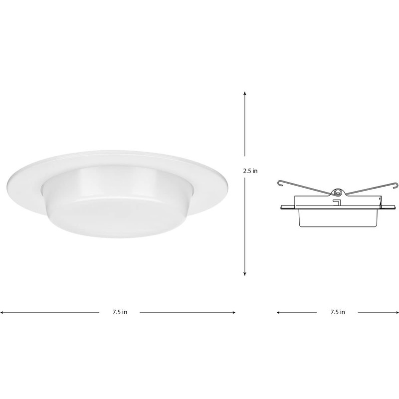 Progress Lighting P806005-028 6" Recessed Drop Lensed Shower Trim with