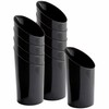 Bluesky Trading MiniWare Black Plastic Angled Cups (2.5 Oz.) -