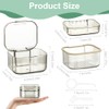 ACWOO Denture Box with Strainer, Portable Container for False Teeth,