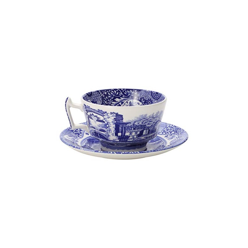 Spode (Spode) Blue Italian Tea Cup & Saucer