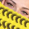 Lashes Cat Eye Eyelashes Fluffy Strip Lash Wispy Eyelash