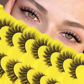 Lashes Cat Eye Eyelashes Fluffy Strip Lash Wispy Eyelash