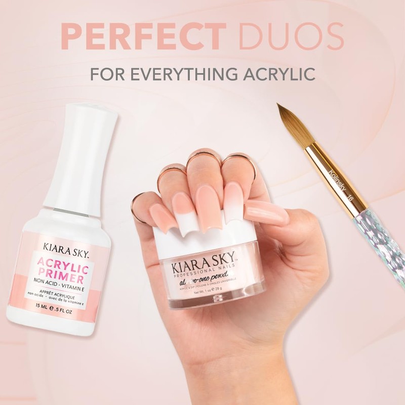 KIARA SKY Acrylic Primer 0.5 Fl Oz | low odor,