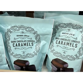 Trader Joe's 2 Packs Trader Joe's Dark Chocolate Covered CARAMELS Kosher
