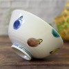 Kutani Ware Rice Bowl, Stylish Dish, Color Eggplant, Ceramic, Rice