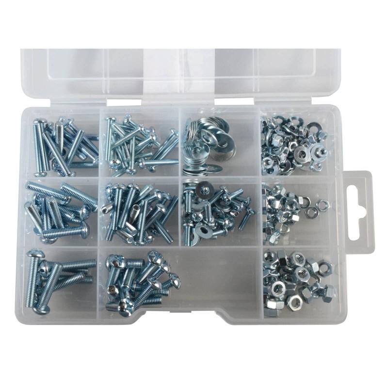 ForgePack Bolts w/Nuts & Washers | Assorted | Zinc Plated