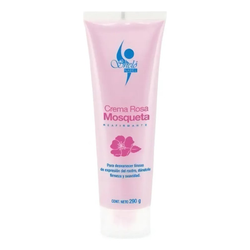 Crema Rosa Mosqueta Sheló Nabel 290mL Reafirmante Hipoalergénica