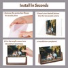 Walnut Night Light Photo Frame 2 Pack - Illuminated Acrylic