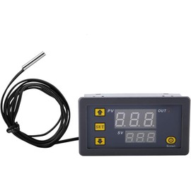 YUNIQUE GREEN-CLEAN-POWER - Digital Temperature Controller W3230 DC 12V | LED Display | Range -50°C to +110°C | Easy Installation | Load 20A, NTC 10K Probe Included