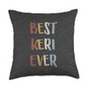 Best Keri Ever Retro Vintage Name Gift Dark Heather Gray