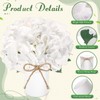 Mimorou 6 Sets Flower Table Centerpieces White Artificial Wedding Faux