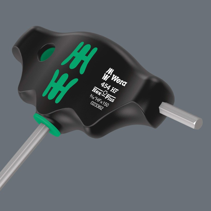 Wera 05023362001 454 HF T-Handle Hexagon Screwdriver Hex-Plus with Holding