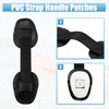X AUTOHAUX 2pcs Universal PVC Strap Handle Patches Carry Grab
