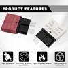 6PCS Manual Reset Low Circuit Breaker Blade Fuse E37-5A 10A