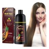 Shampoo Con Tinte Instantáneo 3 En 1 Jengibre Castaño Marrón