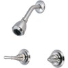 Olympia Faucets P-1232-BN Two Handle Shower Set, PVD Brushed Nickel