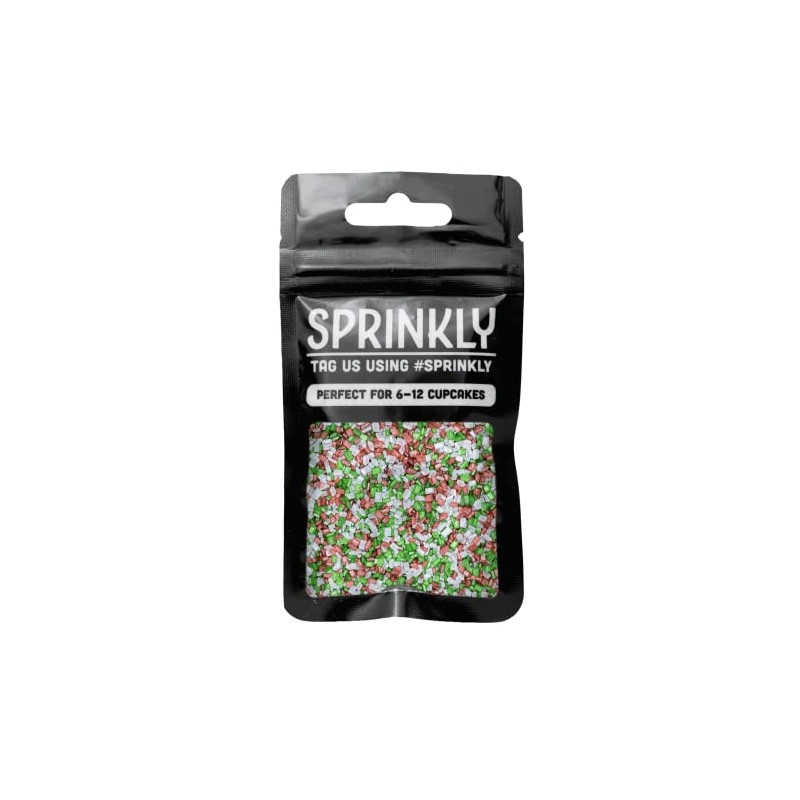 SPRINKLY - Sparkling Sugar - Red, White & Green -