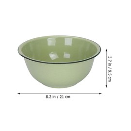 CALLARON Retro Enamel Basin Vintage Style Food Bowl Enamel Mixing Bowl Vintage Soup Enamelwares