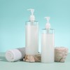 Lisapack Plastic Pump Bottle Dispenser - 2pcs 500ml/16.9oz Empty Shampoo