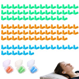 100 Paar Ohrstöpsel zum Schlafen,Foam Ear Plugs Schaumstoff Ohrstöpsel,Schaumstoff-Ohrstöpsel–Weiche Lärmschutzstöpsel für Schlaf, Arbeit & Bau – Mehrfarbig, Einzeln verpackt, Wiederverwendbar