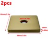 Antrader Square Shower Flange Cover,2Pcs 3.5 Inch Large Shower Arm