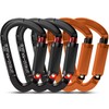 FVW 5Pack Heavy Duty Climbing Carabiners, 25KN UIAA Certified Auto